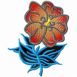 Flowers And Tree Embroidery Design 5